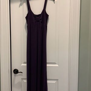 Beautiful deep purple maxi dress